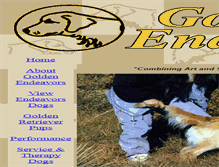 Tablet Screenshot of goldenendeavors.com